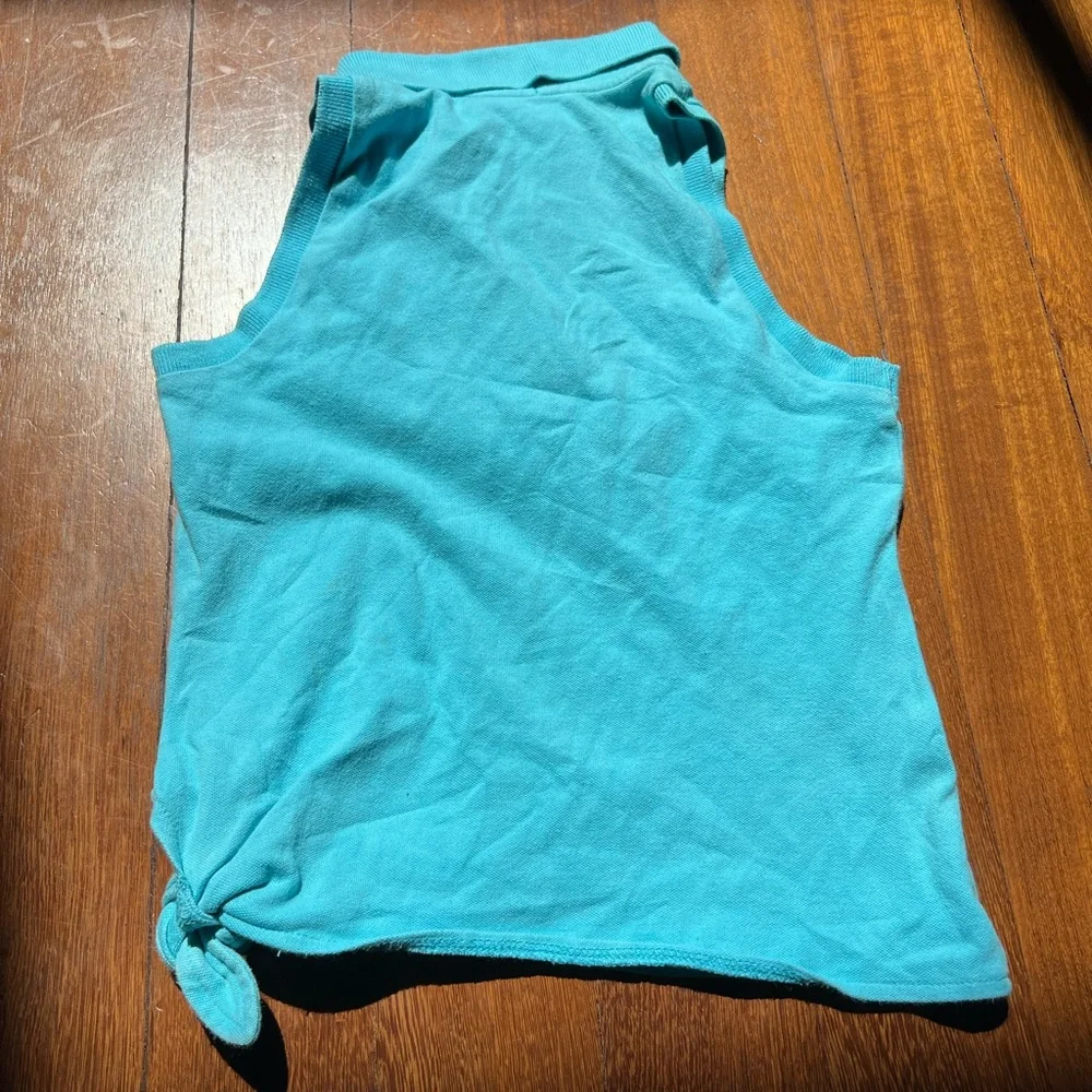 Ralph Lauren Kids VTG Y2K Turquoise Polo Tank